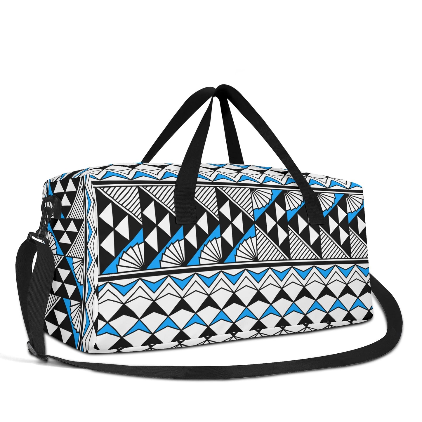 Sun and Rain in Sky Blue Duffel Bag