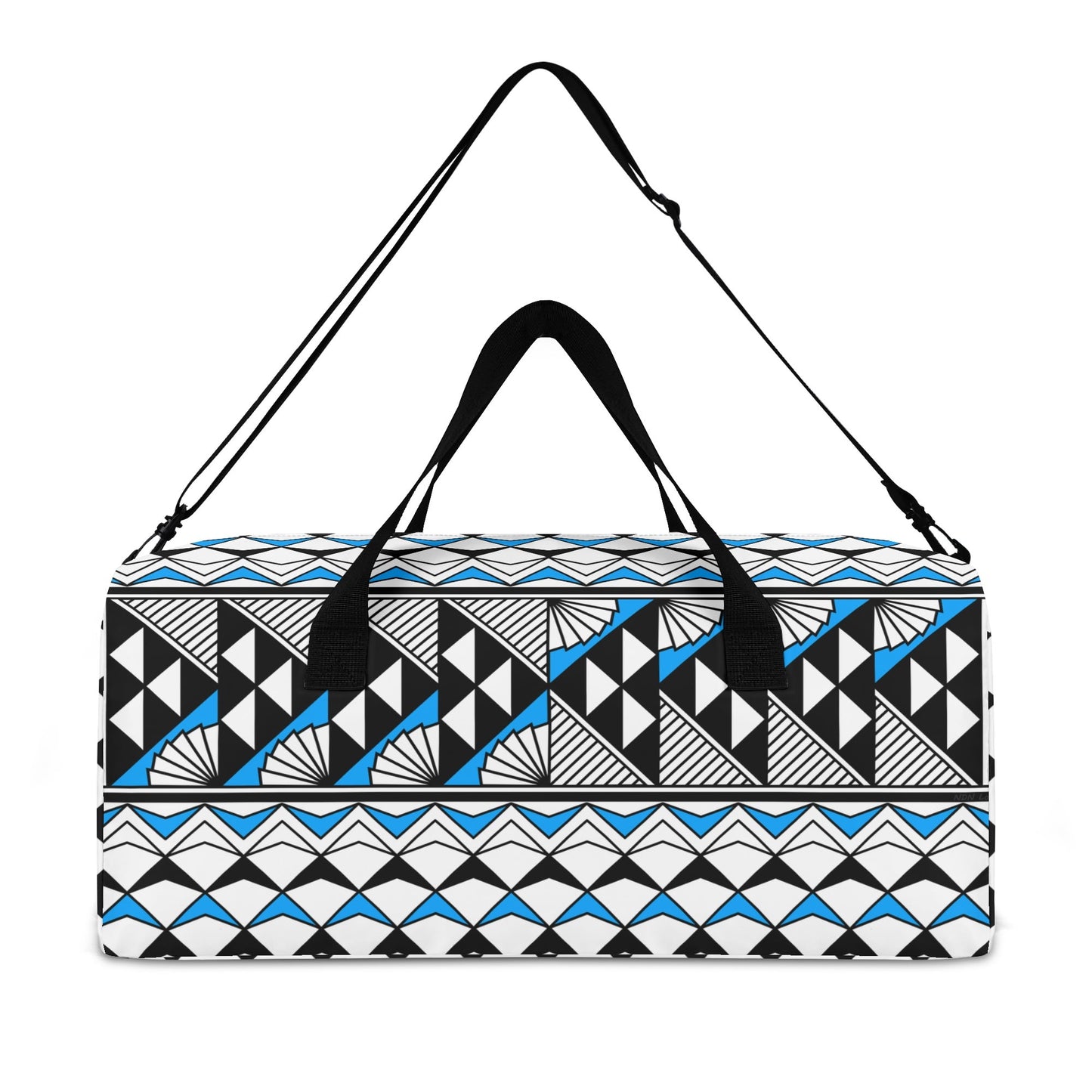 Sun and Rain in Sky Blue Duffel Bag