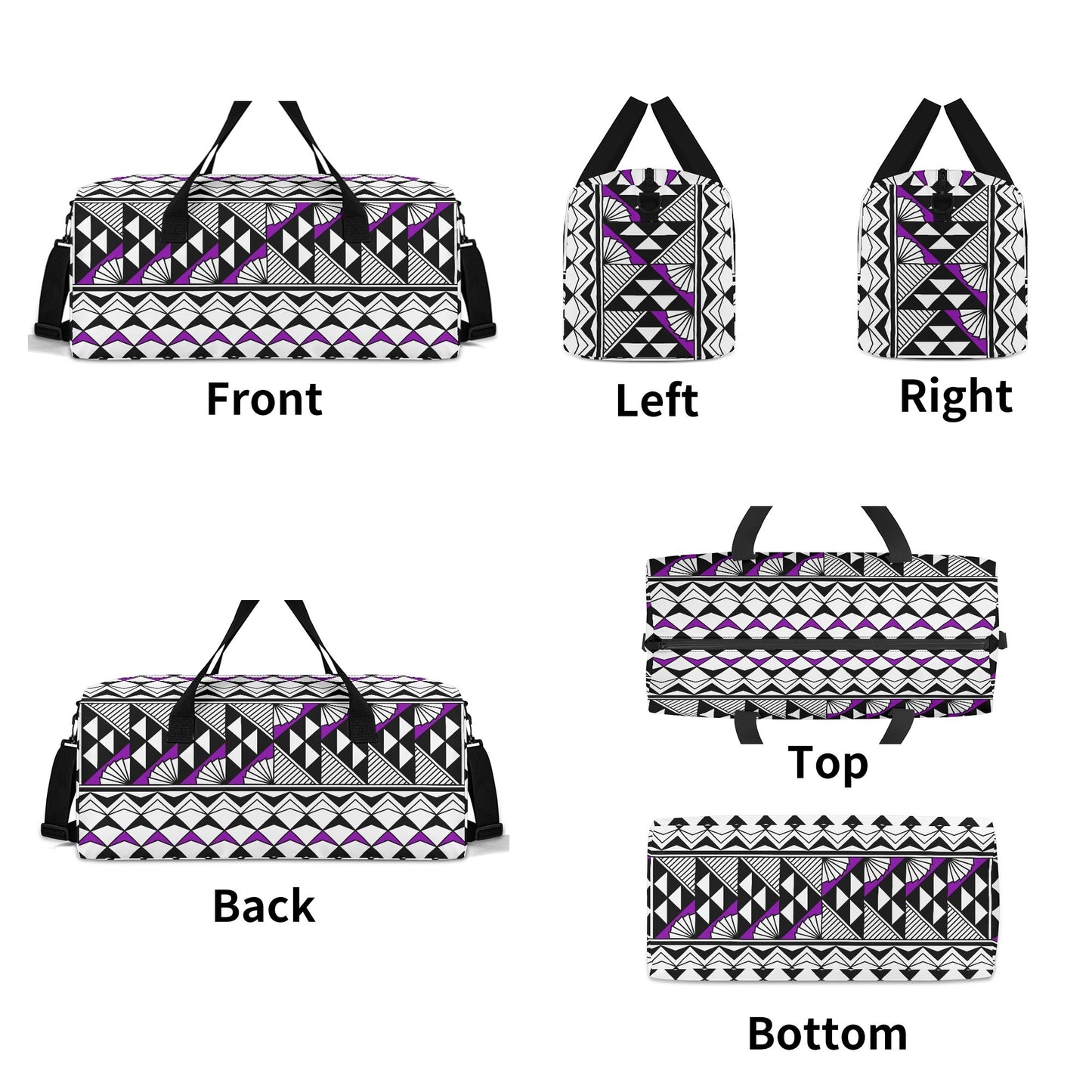 Sun and Rain in Purple Duffle Bag