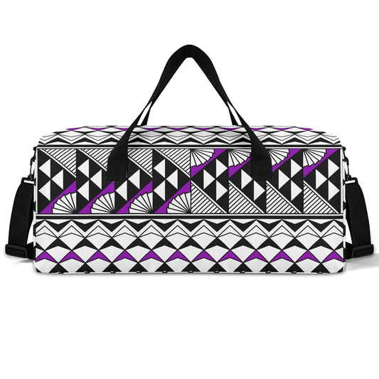 Sun and Rain in Purple Duffle Bag