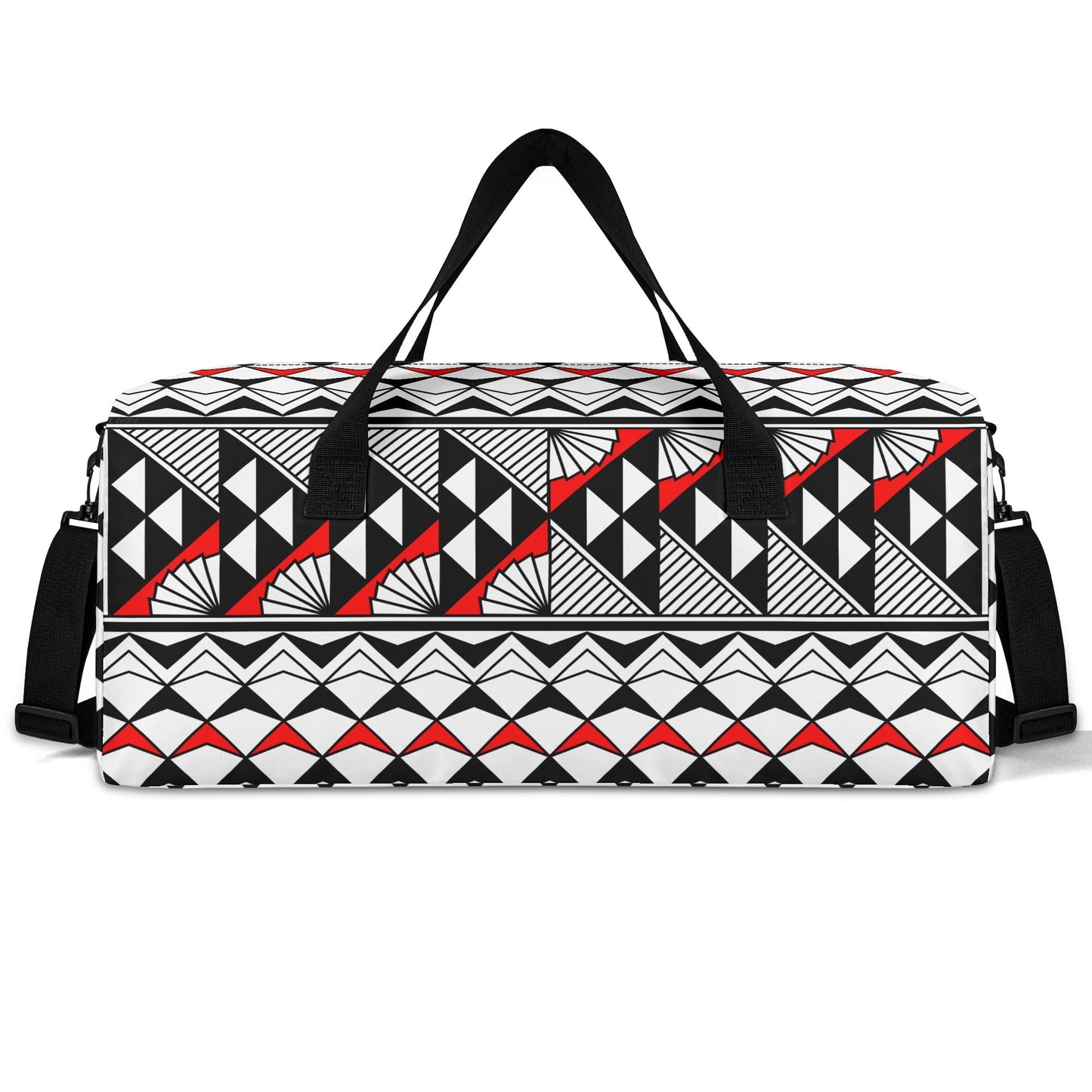 Sun and Rain in Red Duffle Bag