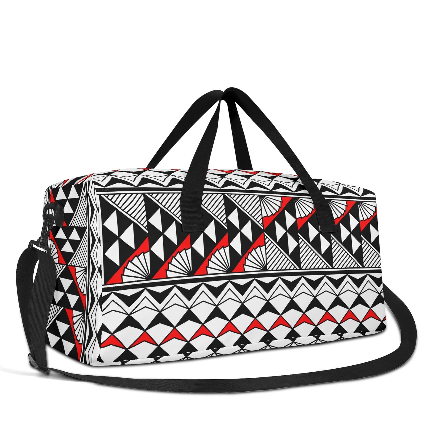 Sun and Rain in Red Duffle Bag