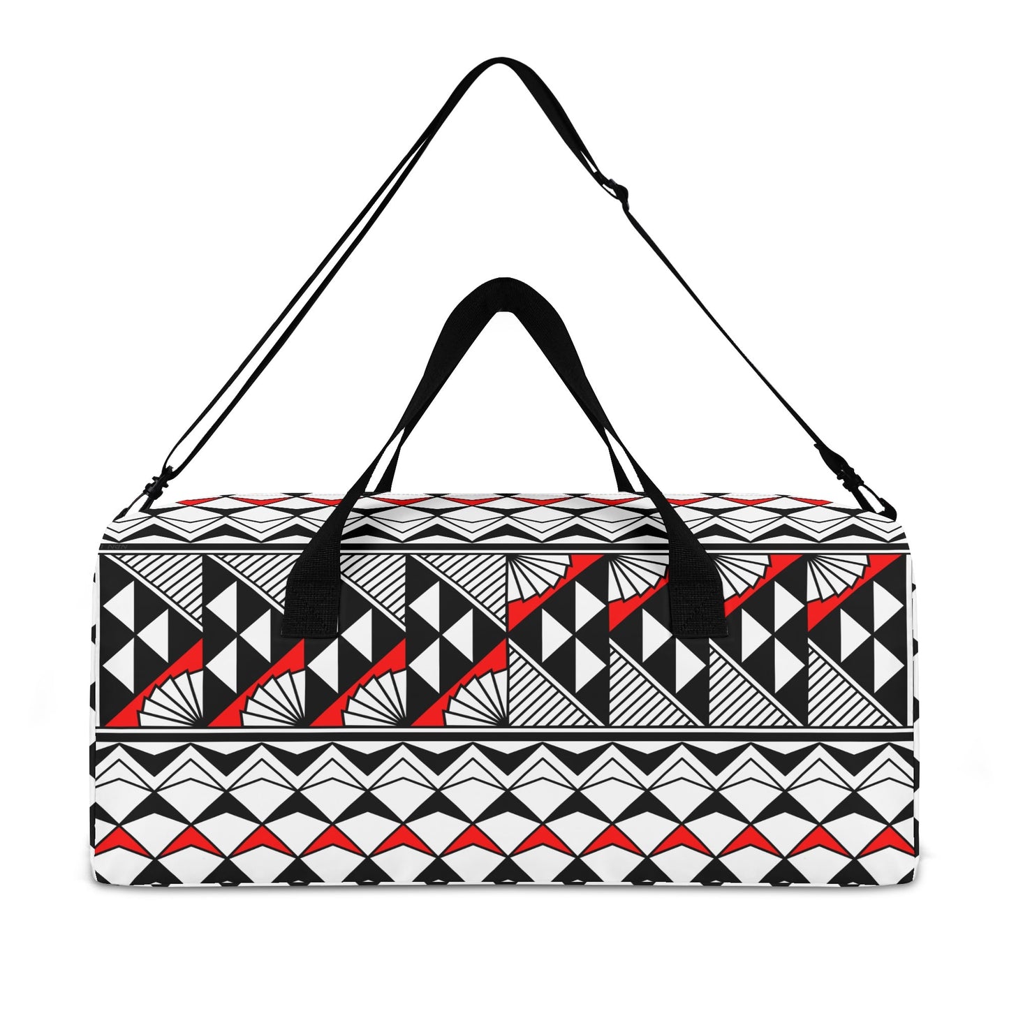 Sun and Rain in Red Duffle Bag