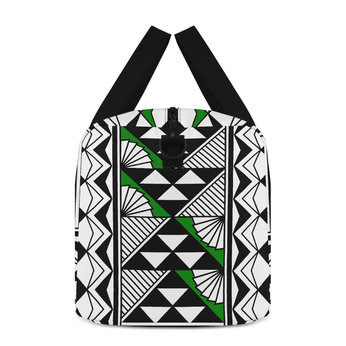 Sun and Rain in Green Duffle Bag