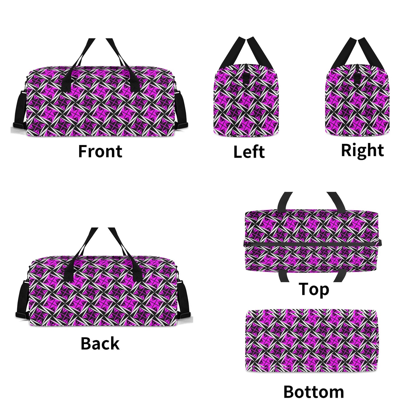Sacred Winds in Pink Duffle Bag