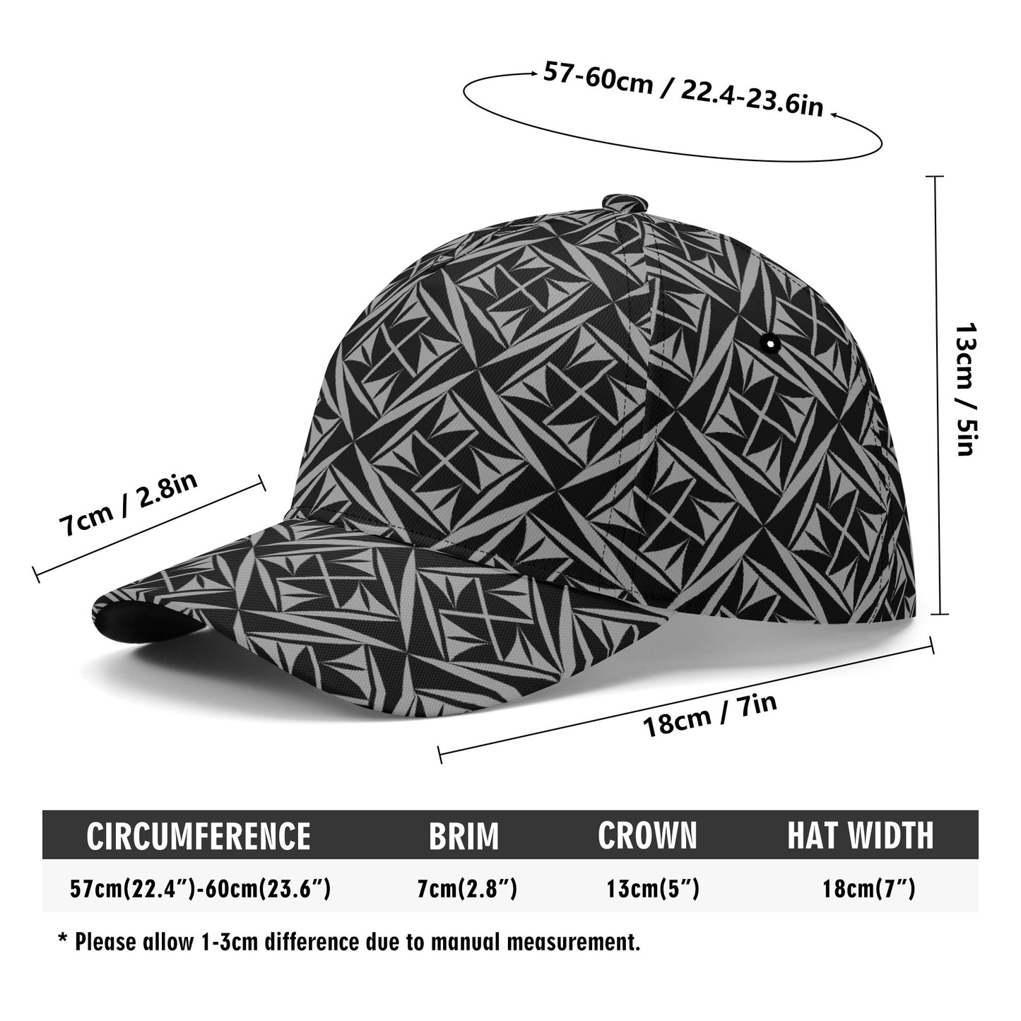 Sacred Winds in Charcoal Baseball Cap