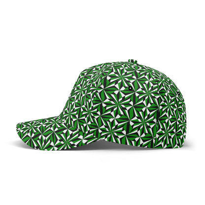 Desert Flower in Green Baseball Cap