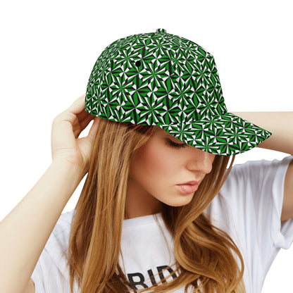 Desert Flower in Green Baseball Cap
