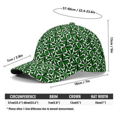 Desert Flower in Green Baseball Cap