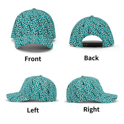 Desert Flower in Turquoise Baseball Cap