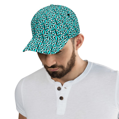 Desert Flower in Turquoise Baseball Cap