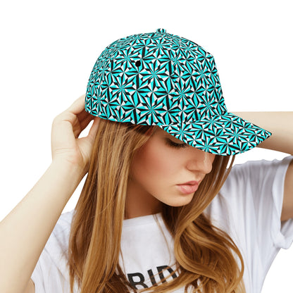 Desert Flower in Turquoise Baseball Cap