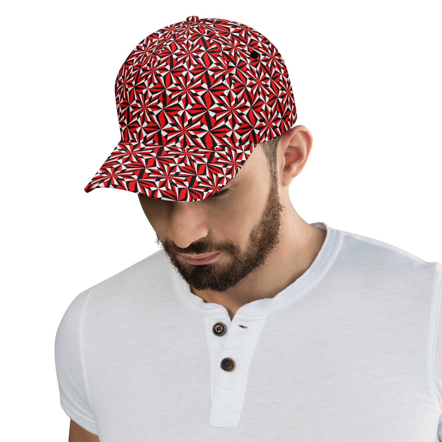 Desert Flower in Red Baseball Cap