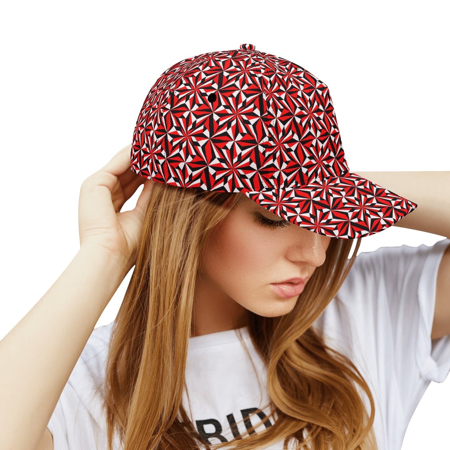 Desert Flower in Red Baseball Cap