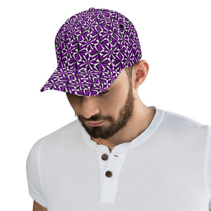 Desert Flower in Purple Baseball Cap