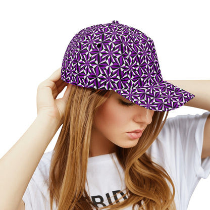 Desert Flower in Purple Baseball Cap