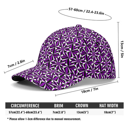 Desert Flower in Purple Baseball Cap