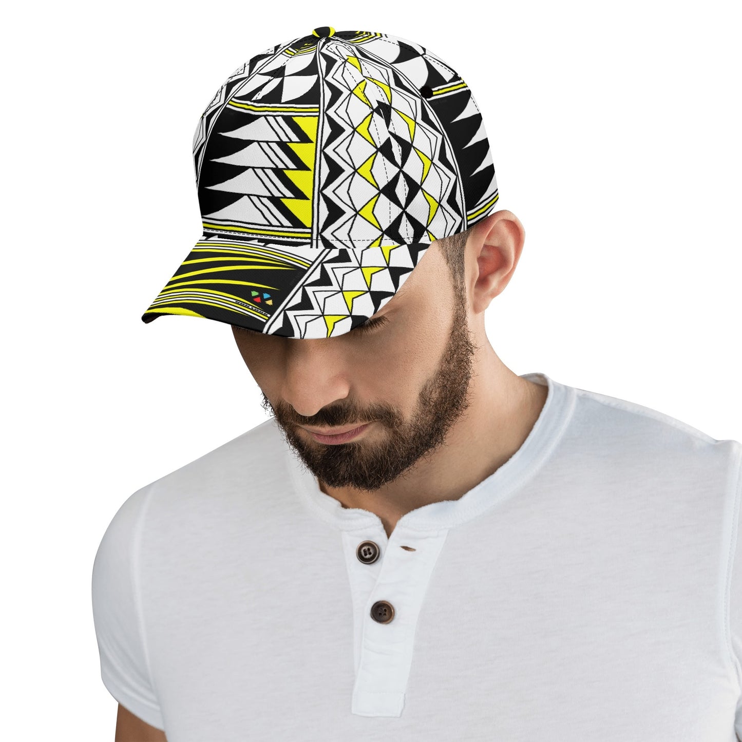 Blessed Feathers in Yellow Baseball Cap