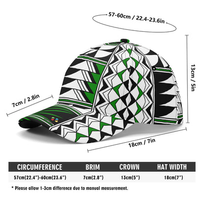 Blessed Feathers in Green Baseball Cap