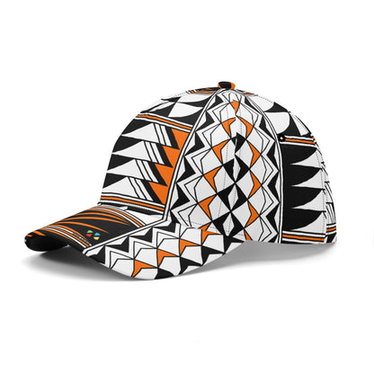 Blessed Feathers in Orange Baseball Cap