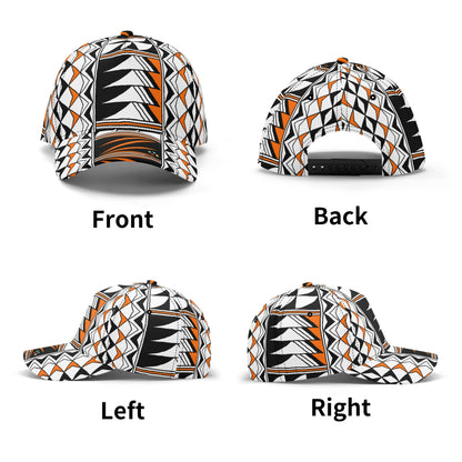 Blessed Feathers in Orange Baseball Cap