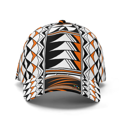 Blessed Feathers in Orange Baseball Cap