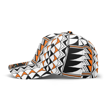 Blessed Feathers in Orange Baseball Cap