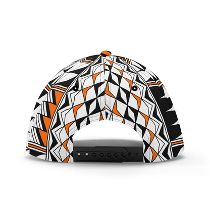 Blessed Feathers in Orange Baseball Cap