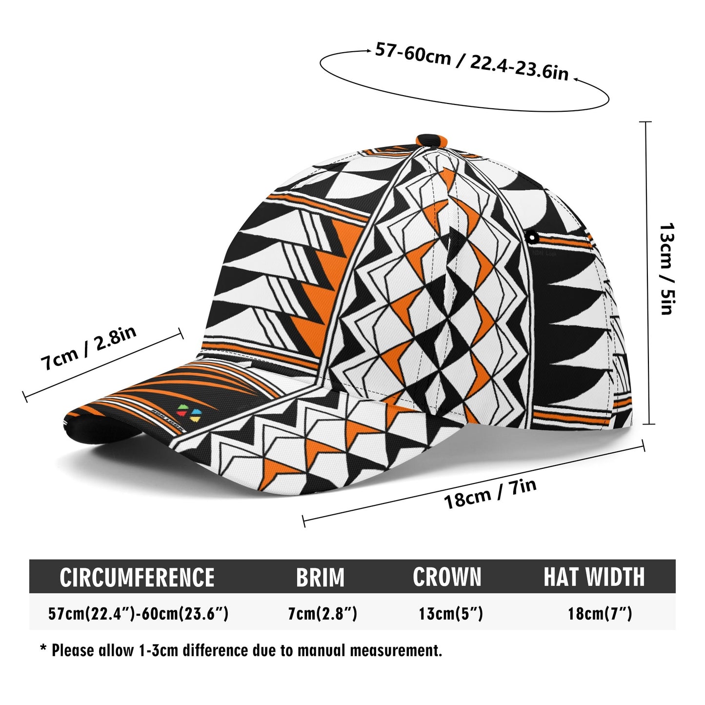 Blessed Feathers in Orange Baseball Cap