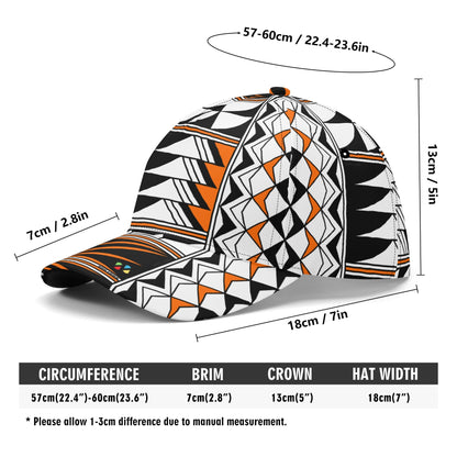 Blessed Feathers in Orange Baseball Cap