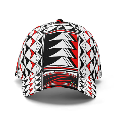Blessed Feathers in Red Baseball Cap
