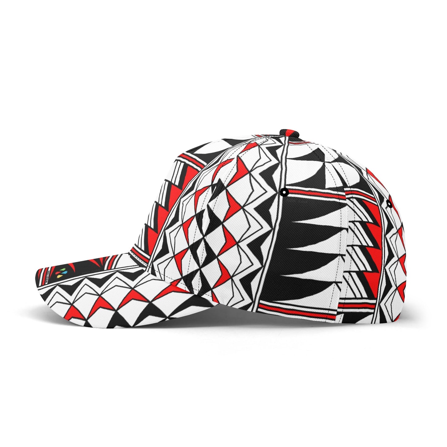 Blessed Feathers in Red Baseball Cap