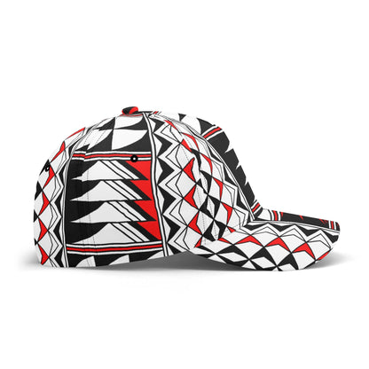 Blessed Feathers in Red Baseball Cap