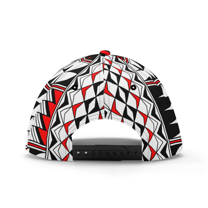 Blessed Feathers in Red Baseball Cap