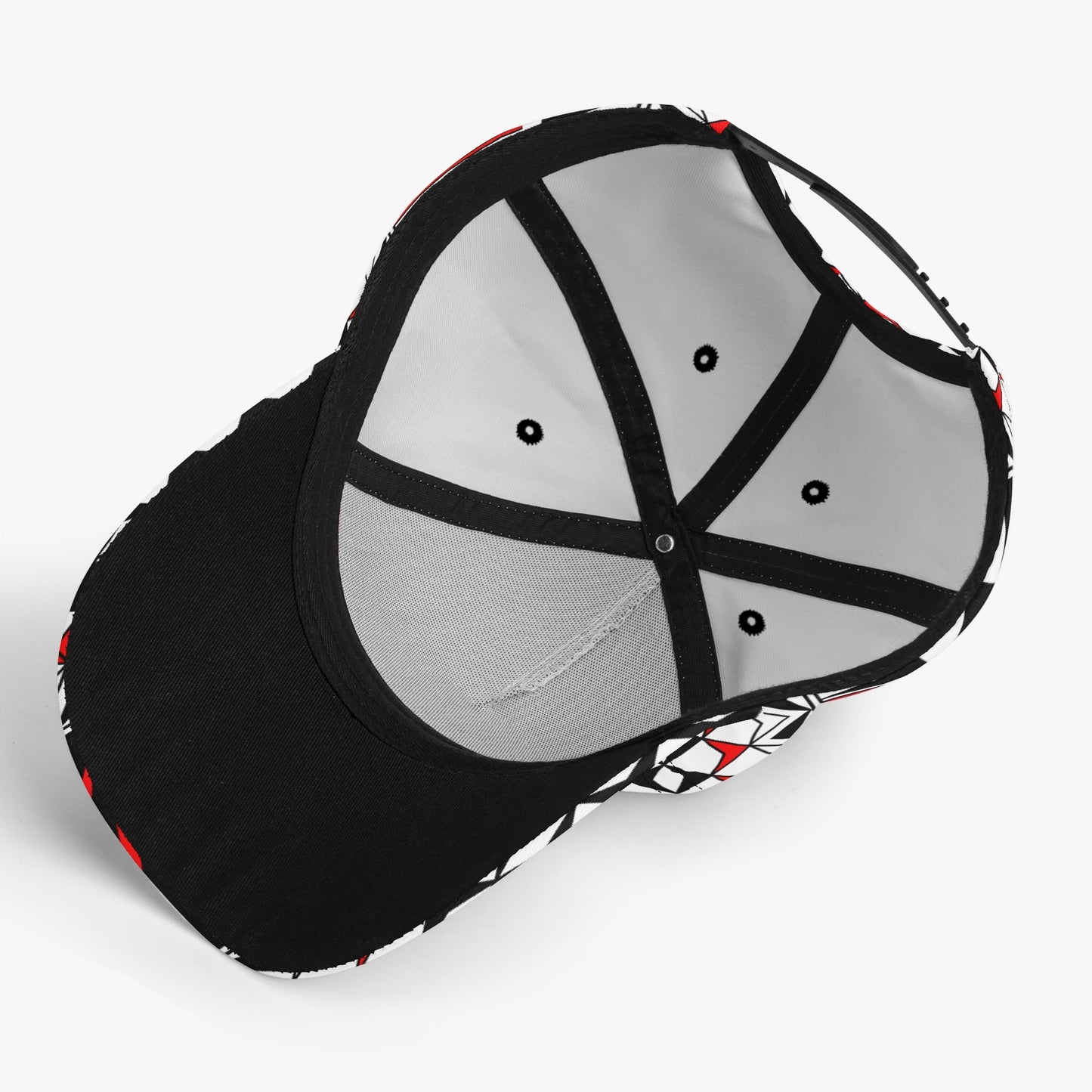 Blessed Feathers in Red Baseball Cap