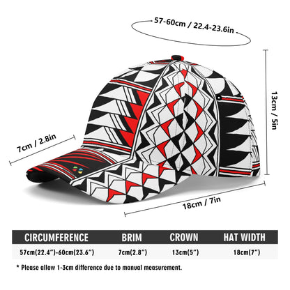 Blessed Feathers in Red Baseball Cap