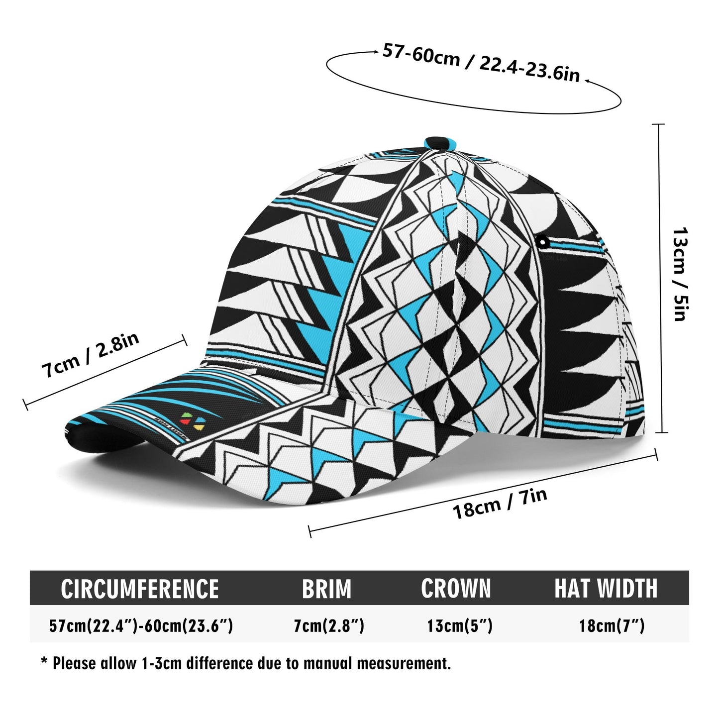 Blessed Feathers in Turquoise Baseball Cap