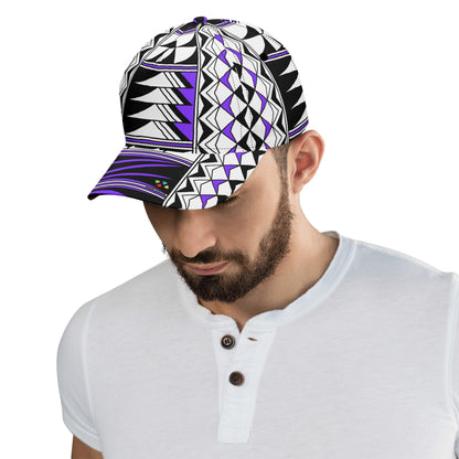Blessed Feathers in Purple Baseball Cap