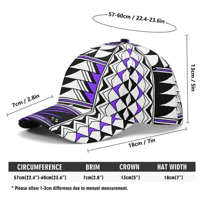 Blessed Feathers in Purple Baseball Cap