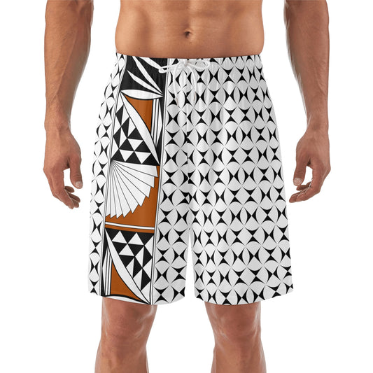 Southwest Sunrise in Rust Beach Shorts