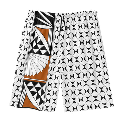 Southwest Sunrise in Rust Beach Shorts