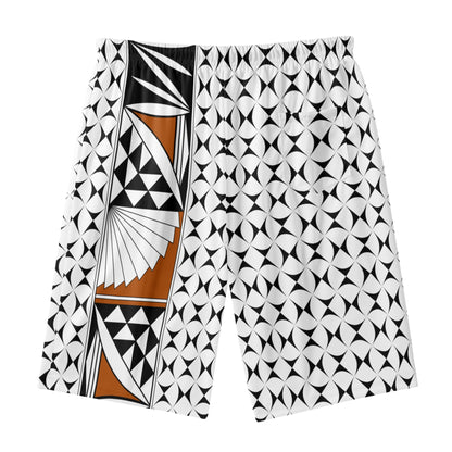 Southwest Sunrise in Rust Beach Shorts