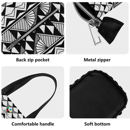 Sun and Rain in Gray Faux Leather Tote