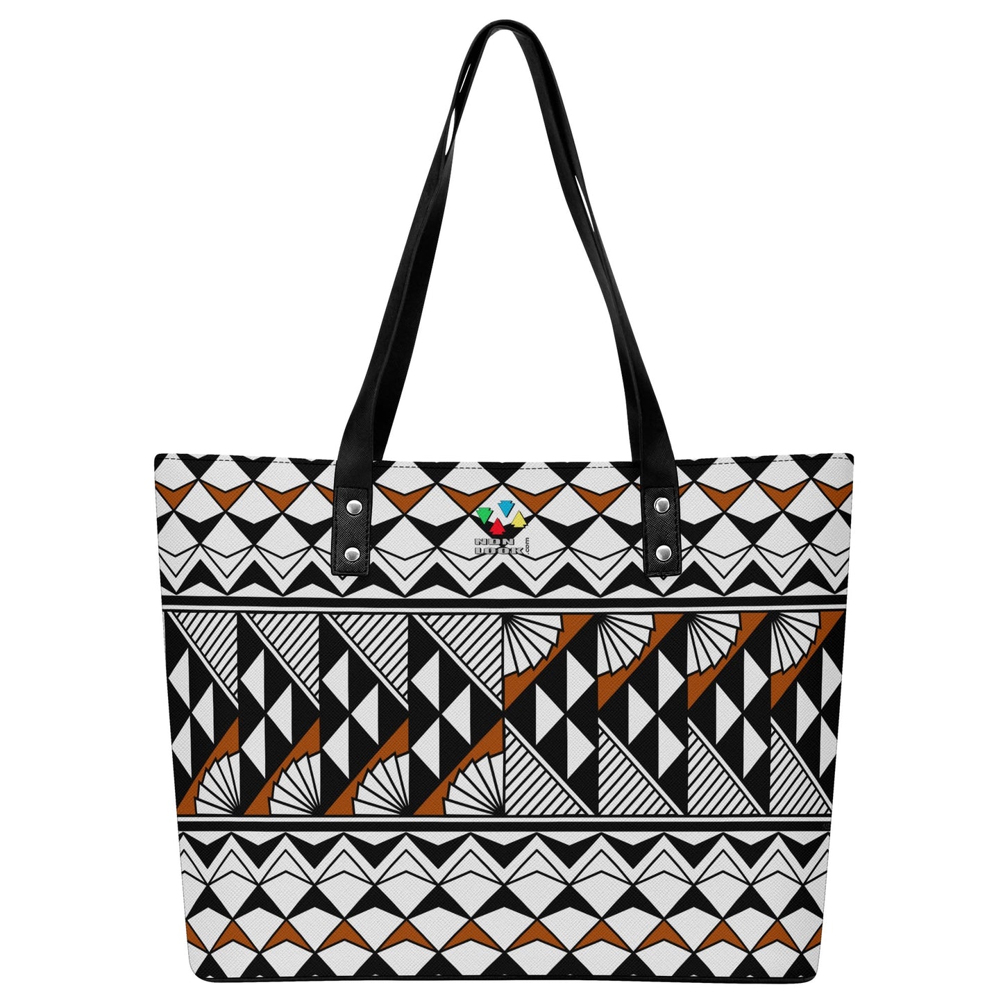 Sun and Rain in Rust Faux Leather Tote