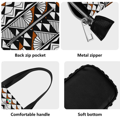 Sun and Rain in Rust Faux Leather Tote