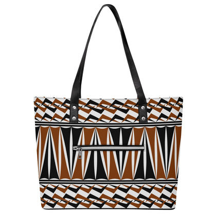 Native Rhythms Faux Leather Tote