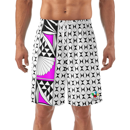 Southwest Sunrise in Pink Beach Shorts