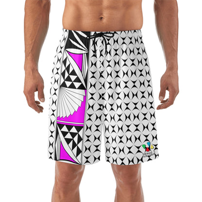 Southwest Sunrise in Pink Beach Shorts