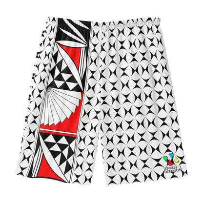 Southwest Sunrise in Red Beach Shorts