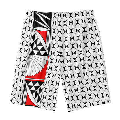 Southwest Sunrise in Red Beach Shorts